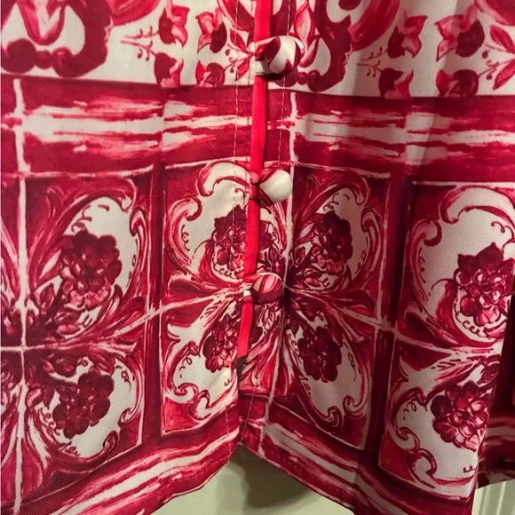 NWT LAI MENG FIVE CATS Women's Casual Floral Print Button up Mini Dress - Picture 7 of 8